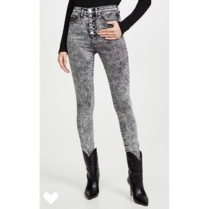 Veronica Beard Maera High Waisted Skinny Jeans